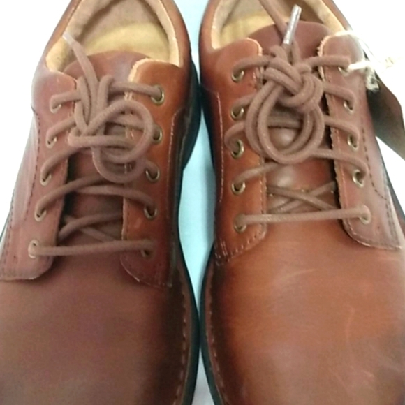 BORN BROWN LEATHER LACE UP LOAFERS NWT SIZE 8 - Picture 4 of 16